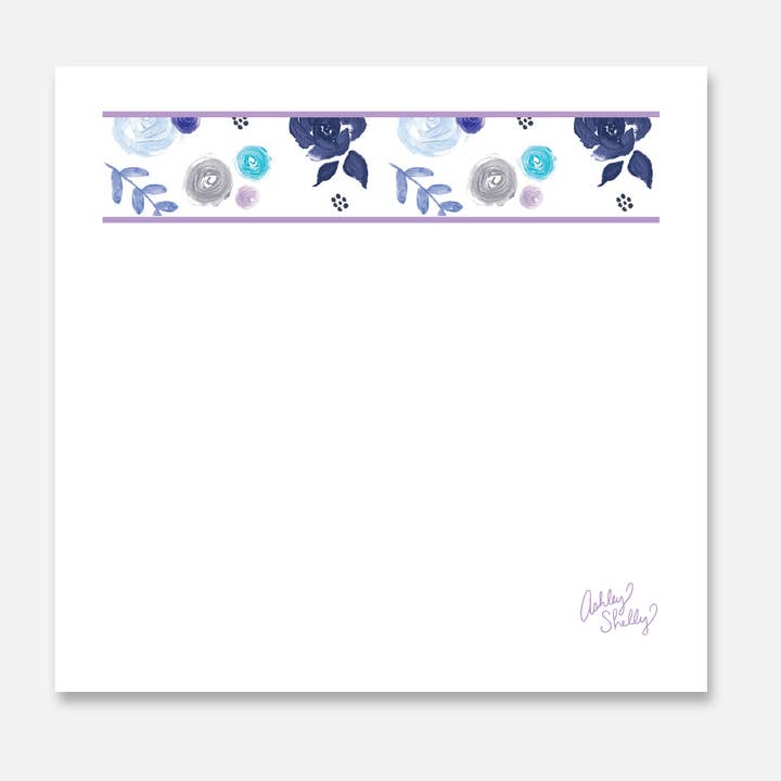 Sticky Notes: Painted Floral for wholesale by Ashley Shelly