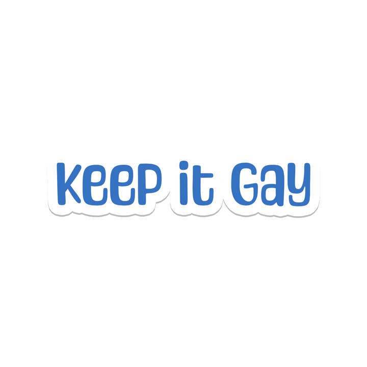 Keep It Gay | LGBTQ | Waterproof Sticker | 3.5" for wholesale by Rebel and Siren Stickers