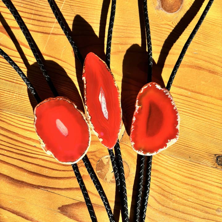 Crimson Bolo Tie for wholesale by Wild Loop