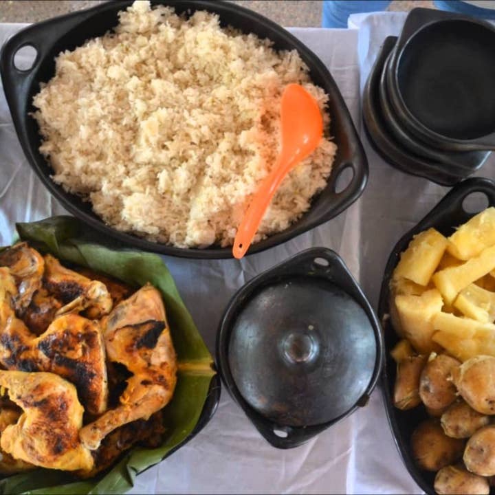 Authentic Origin Colombia - Vendita all'ingrosso Pentole - La Chamba - Casseruola in argilla nera, 4 pezzi, 2 litri 5