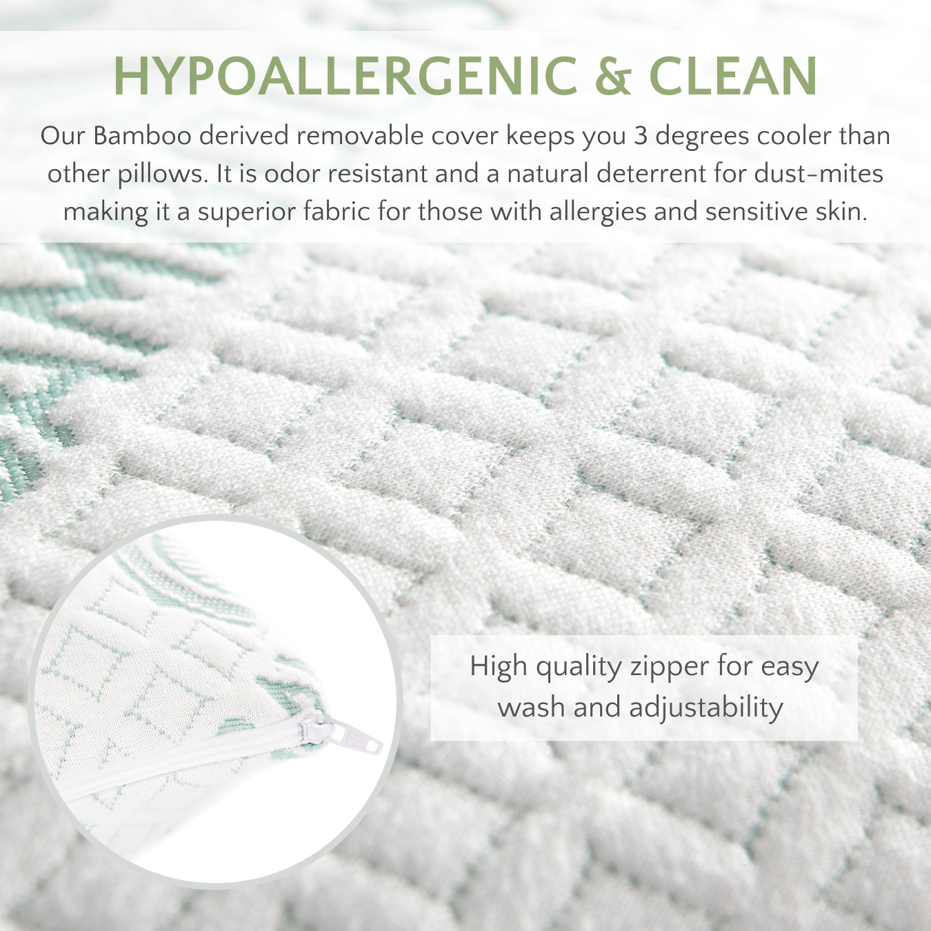 Bamboo Is Better - Wholesale Bedding Pillow - Bamboo Viscose Bed Pillow - Fully Adjustable & Cooling3