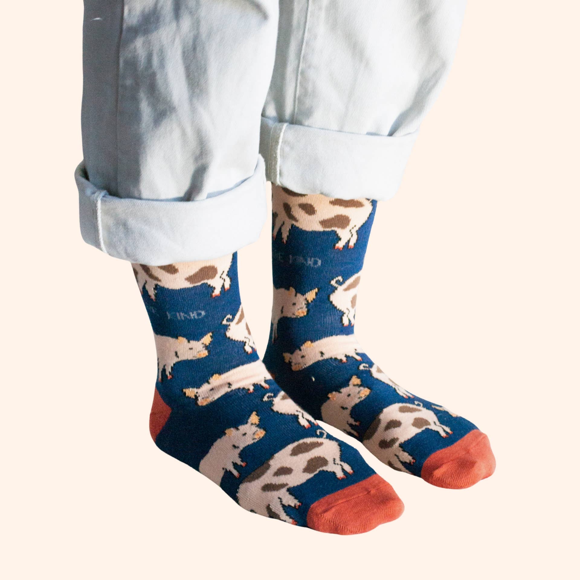 Bare Kind Socks - Wholesale Socks – Unisex - Pig Socks | Bamboo Socks | Blue Socks | Farm Socks4