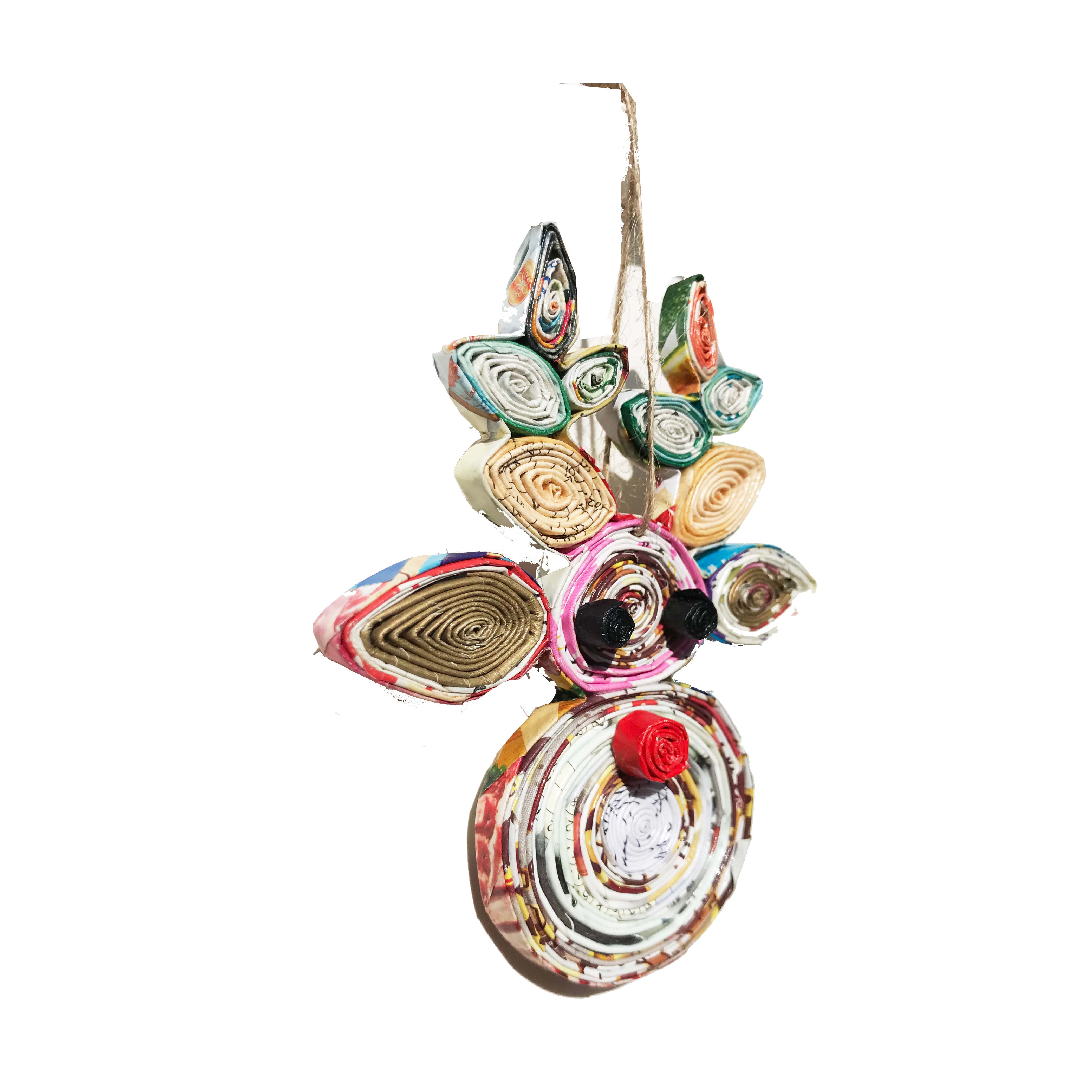 Loving Nature - Venta al por mayor Adornos - Reno, adorno reciclado, hecho a mano de revista1