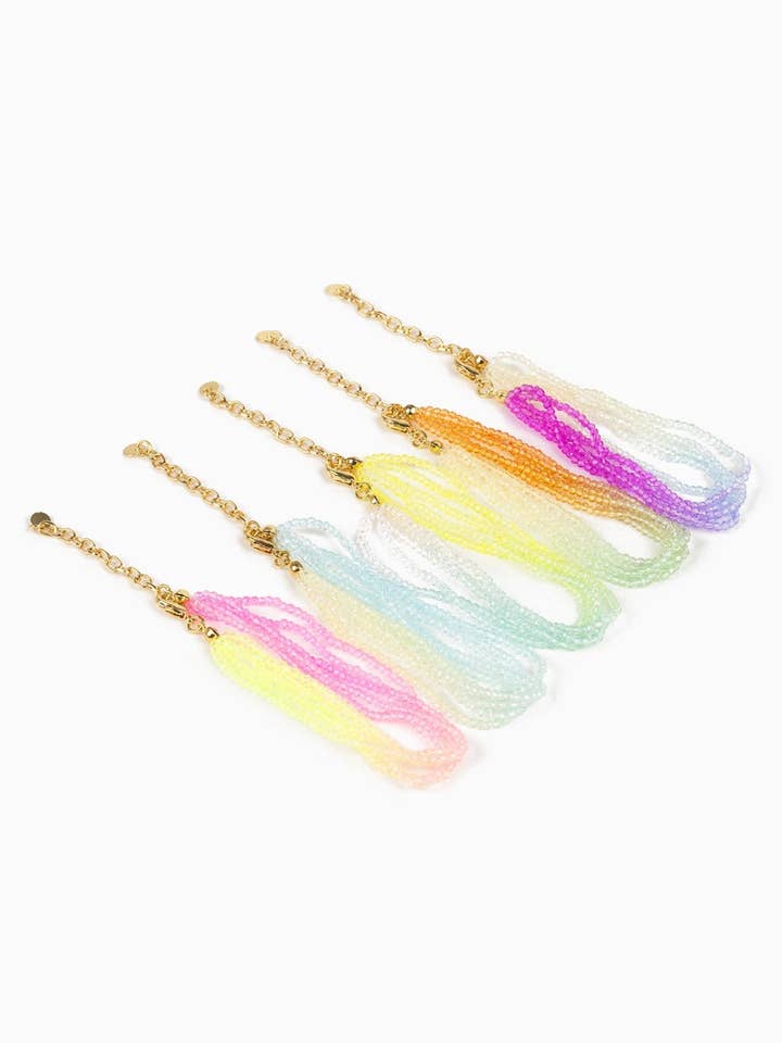 Neon Ombre Multi Layered Color Glass Bead Bracelet for wholesale by Sessori