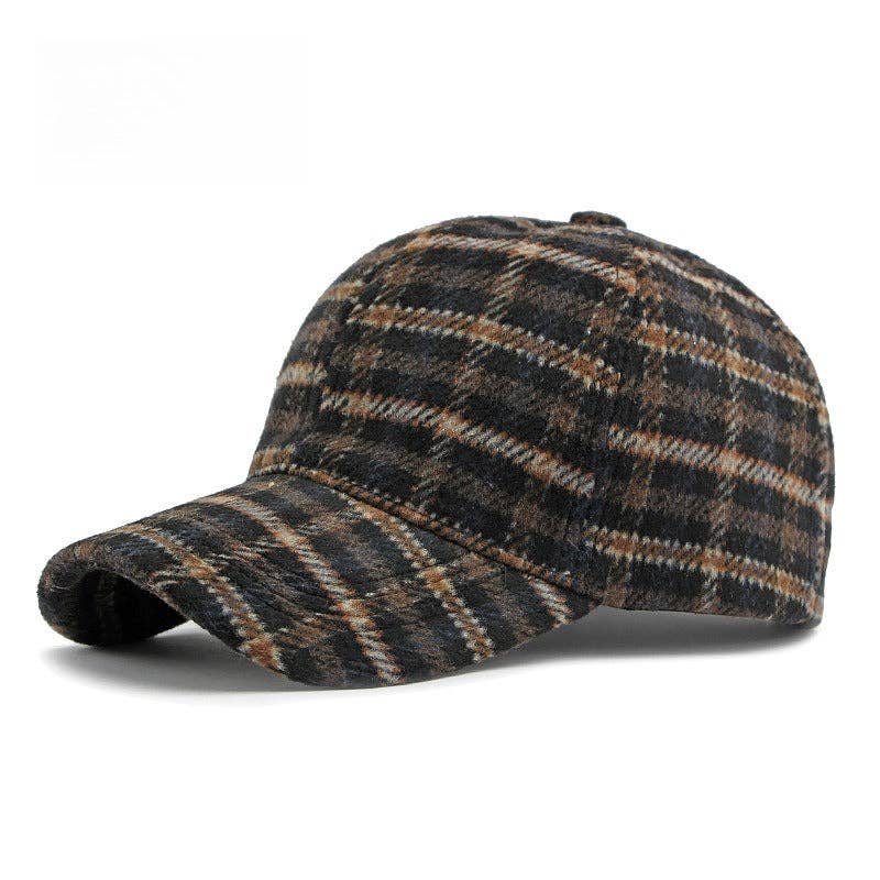 alberalkirk - Wholesale Baseball Cap - Women's - Structured Plaid Baseball Cap  M5A2687