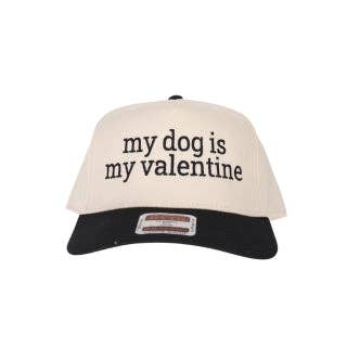 Casquette de camionneur brodée "Mon chien est mon Valentin" pour la vente par Stitch Your Style