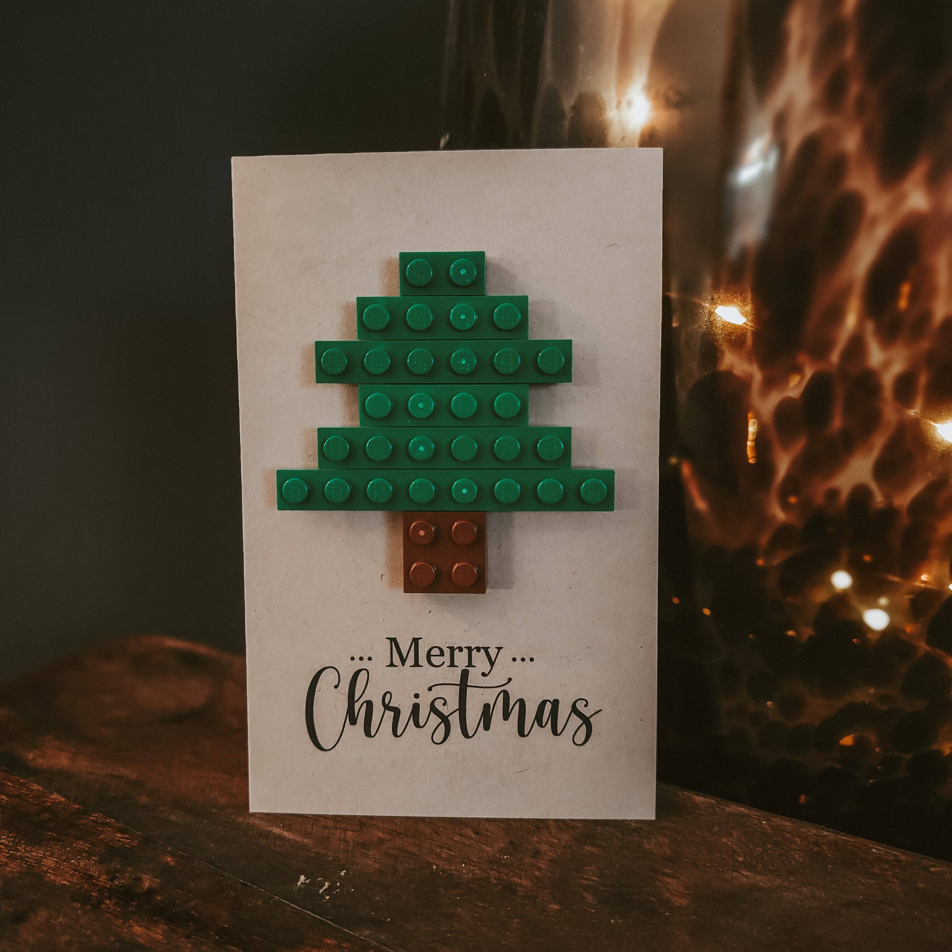 Brickstar Belgium - Wholesale Christmas Card - Lego Christmas Card - Christmas Tree1