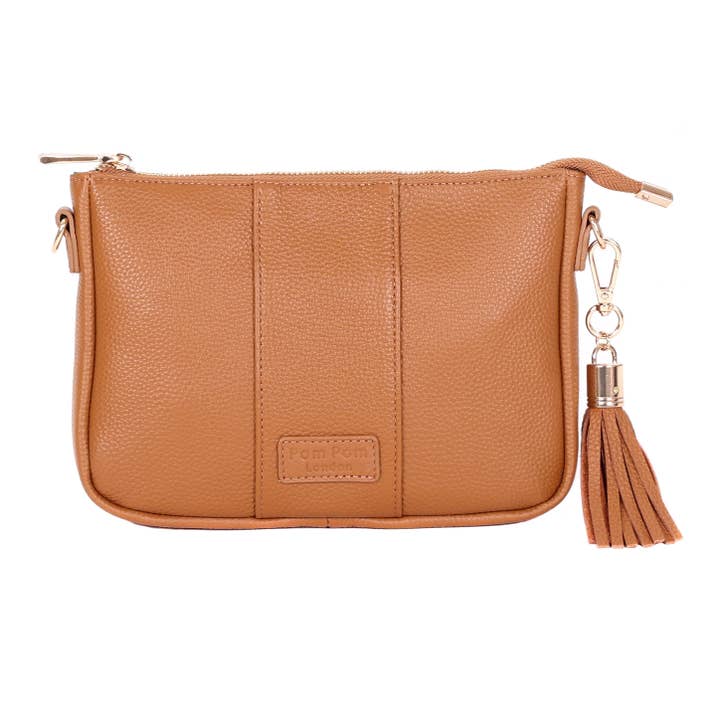 Pom Pom London City Slim Bag Maple for wholesale by Pom Pom London