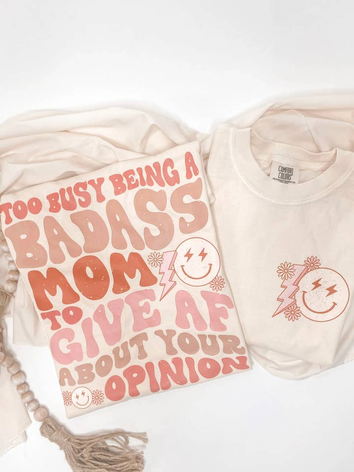 BADASS MOM TEE for wholesale by Nathanael + Co.