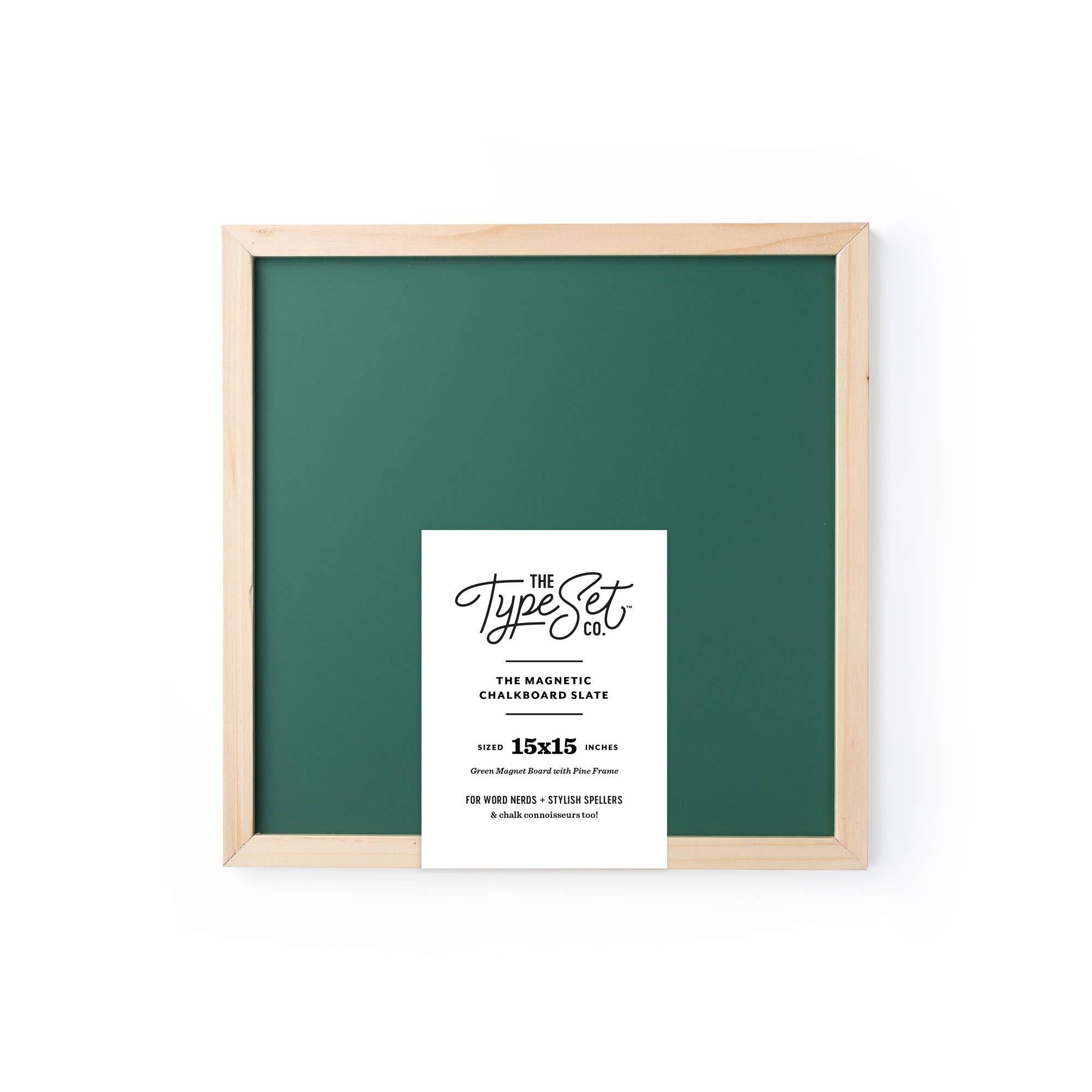 The Type Set Co. - Wholesale Chalkboard - 15x15 Green Magnetic Chalkboard