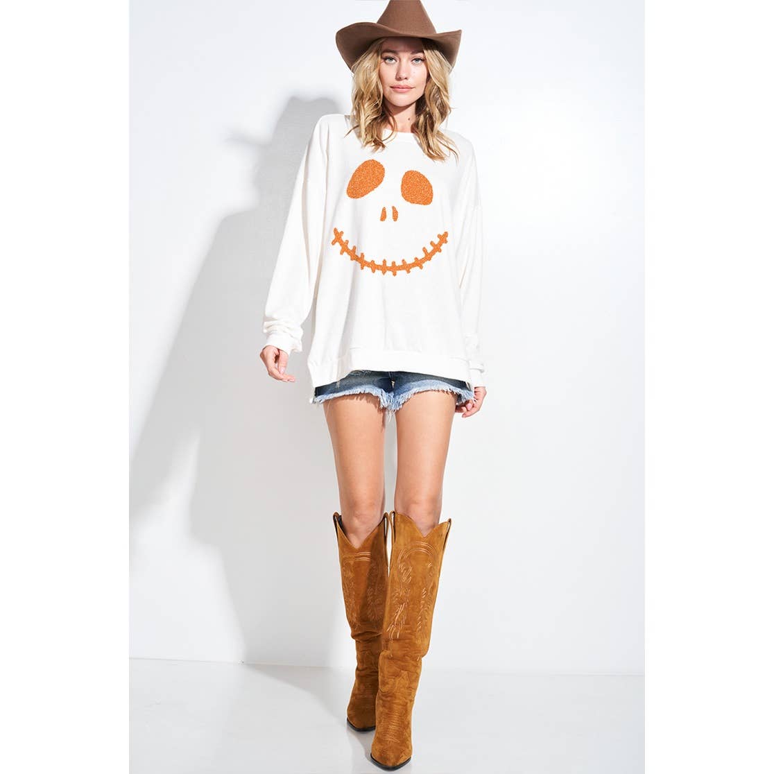 Phil Love - Wholesale Graphic Sweatshirt - Women's - Ghost face print tri blend sweatshirts4