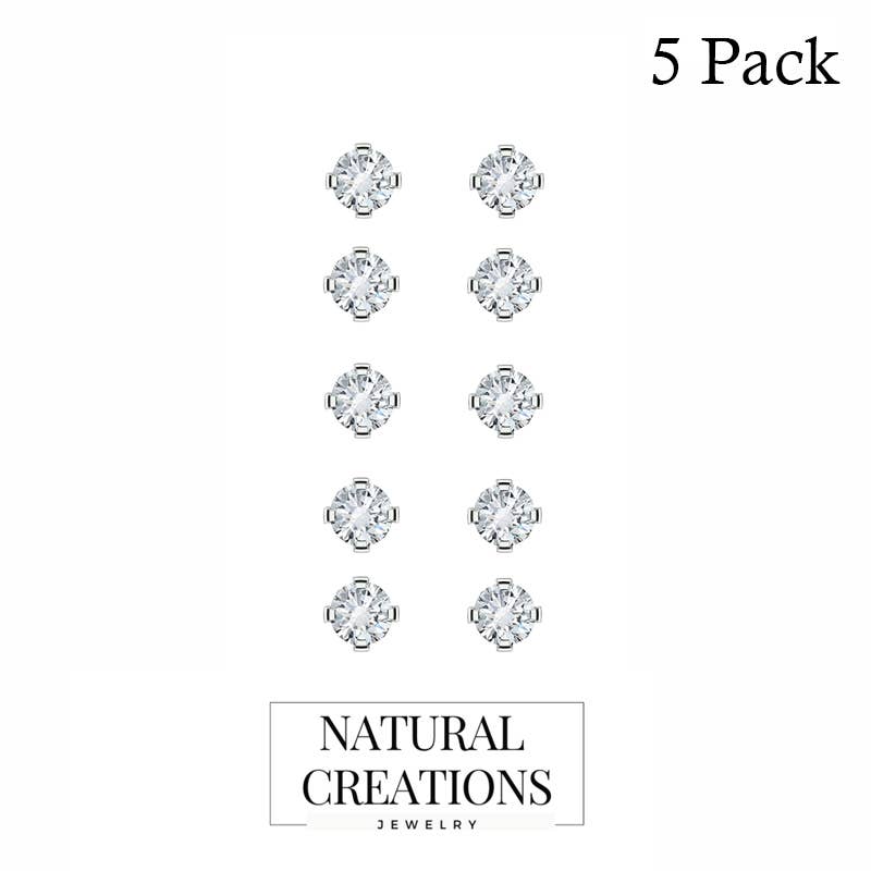 Nature Crafts – wholesale Stud/post earrings – Natural Gemstone Round Stud Earrings for Women in 925 Silver22