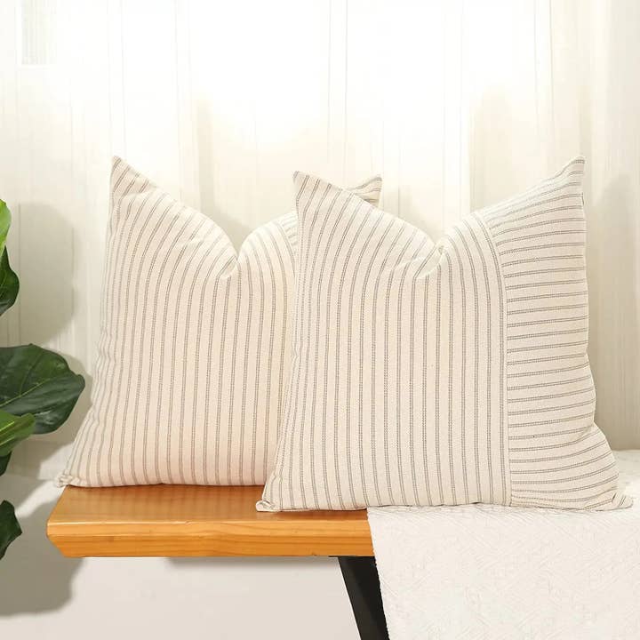 Delmar Decor - Wholesale Throw Pillow Cover - Pinstripe Pillow cover