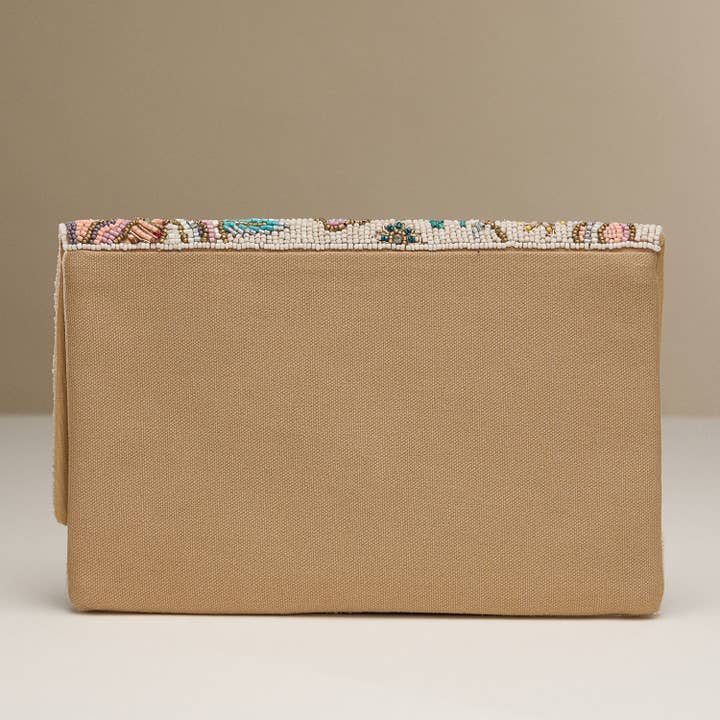 NA Pärlbroderad blommig kuvertväska med kedjerem för wholesale på Faire1