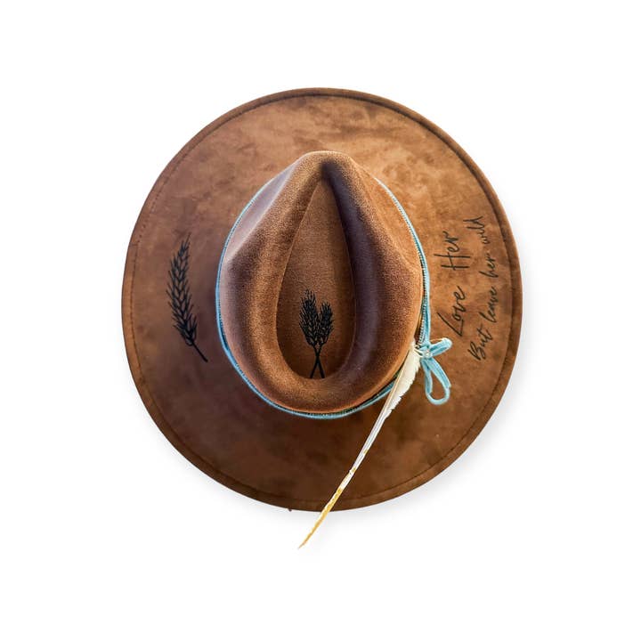 Wild Indigo - Wholesale Fedora - Women's - Love Her But Leave Her Wild Burned Hat1