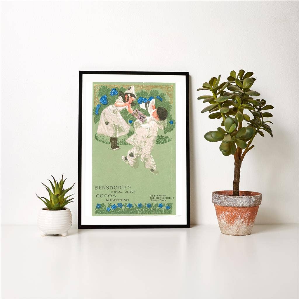 Found Image Press - Wholesale Art Print - Art Print FO-101 Bensdorp's Cocoa Advertisement with Young H1