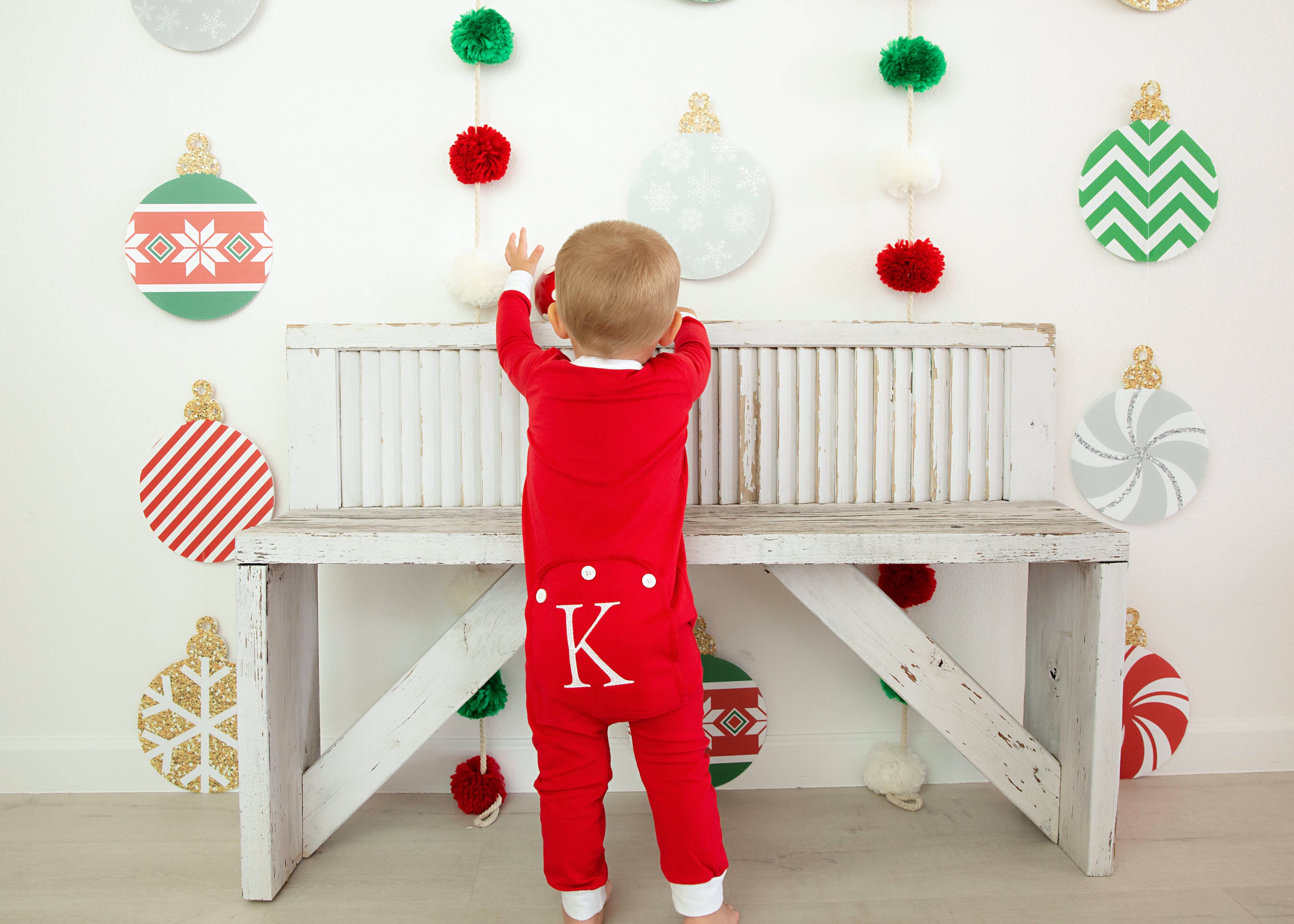 Love That Cotton - Wholesale Sleepwear Set - Kids - Kids Faux Flap Christmas Jammies- Red1