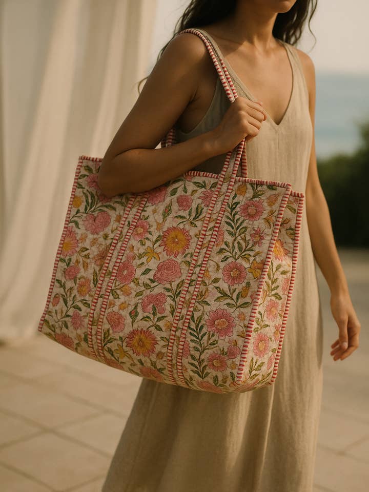 Soléa Cotone Sakura Tote per la vendita all'ingrosso da parte di Soléa