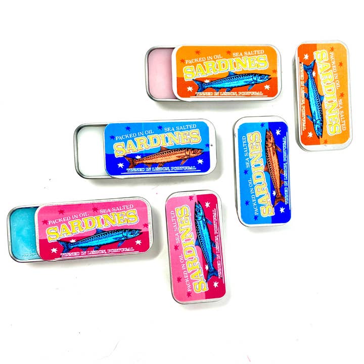 Averfelt - Wholesale Lip Balm - Portuguese Sardine Tin Lip Balms - Assorted Flavors