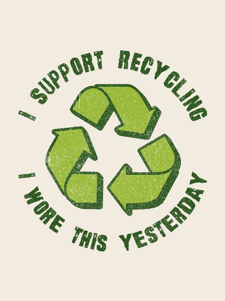 Threadheads - Wholesale Screen printed t-shirt – unisex - I Support Recycling T-Shirt5