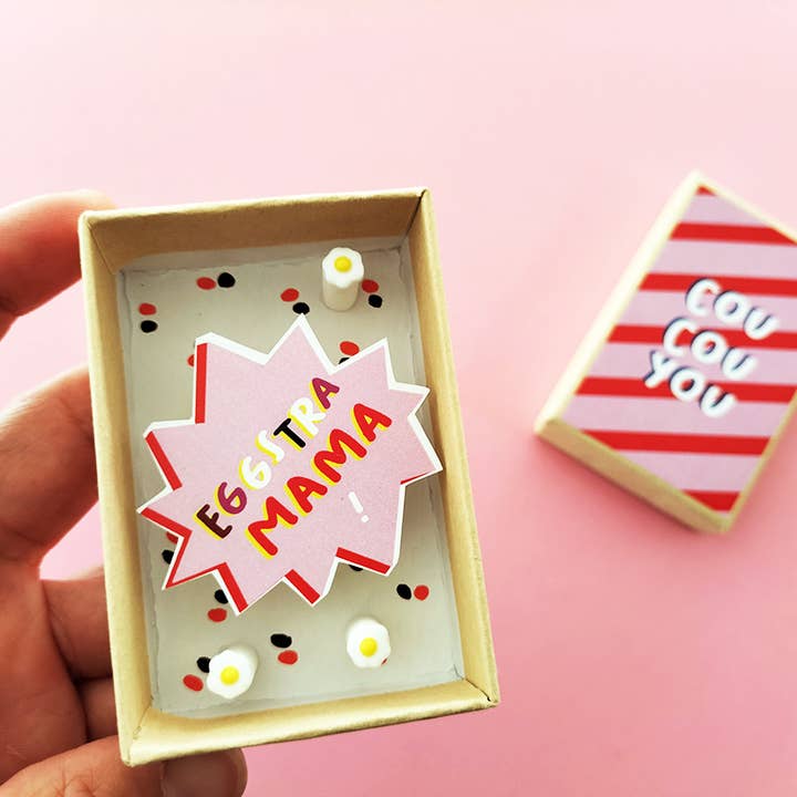 Pamela Loops - Wholesale Mother's Day Card - Boîte diorama message d'amour MAMAN PAPA4