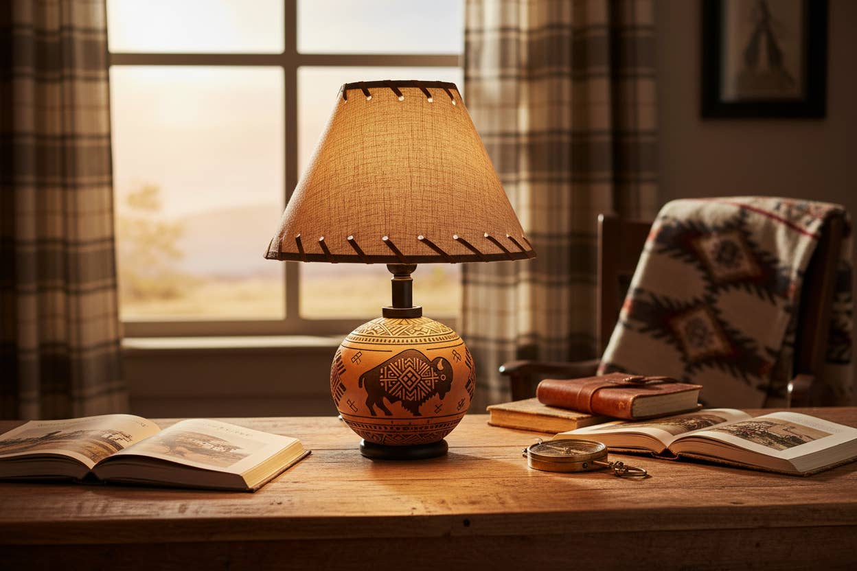 De Leon Collections - Wholesale Accent/Desk Lamp - BUFFALO POT DESK LAMP1