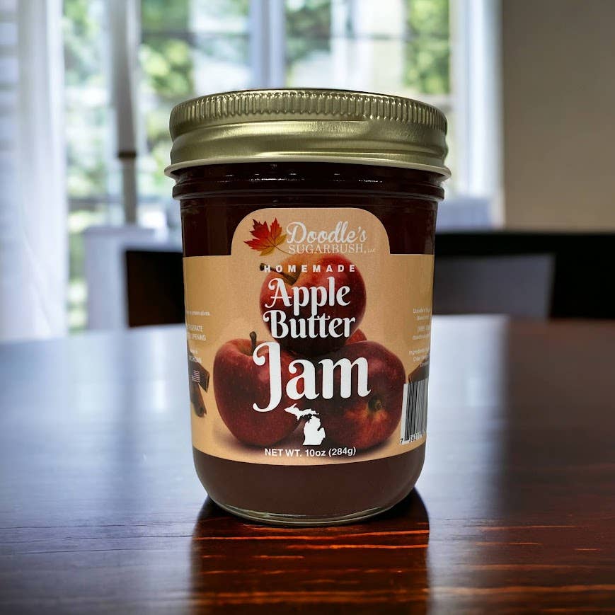 Doodle's Sugarbush, LLC - Pure Michigan Maple Syrup - Wholesale Jam/Jelly - Apple Butter - 10oz jar1