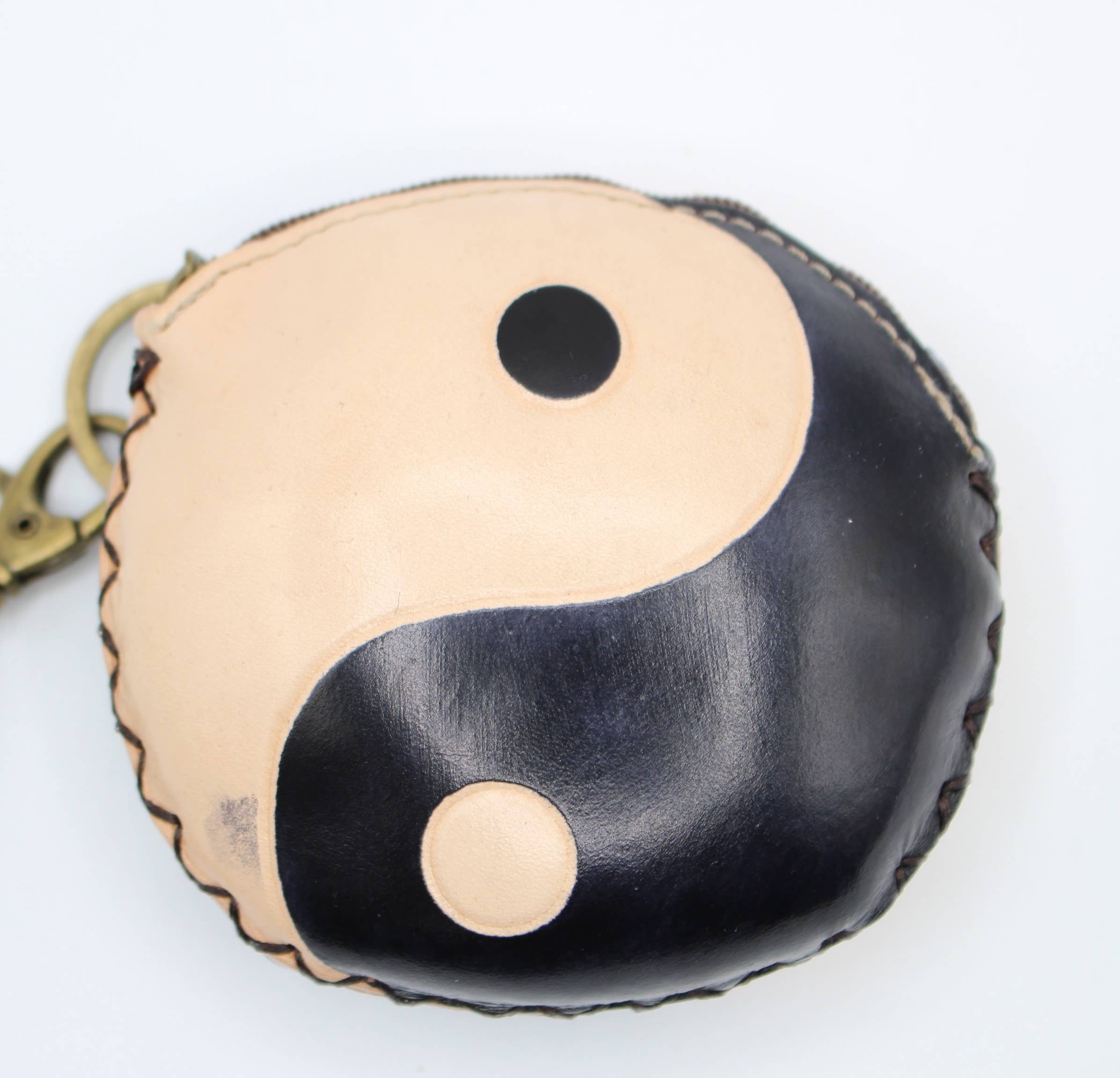 Sunflower Handmade leather inc – Porta-moedas - Mulher por atacado – Carteira porta-moedas em couro feito à mão com símbolo Yin-Yang4