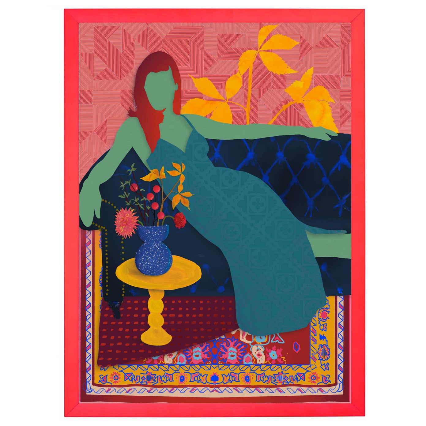 Studio Angelart - Wholesale Art Print - Boho Woman – Luxury Edition Art Print on the Couch4