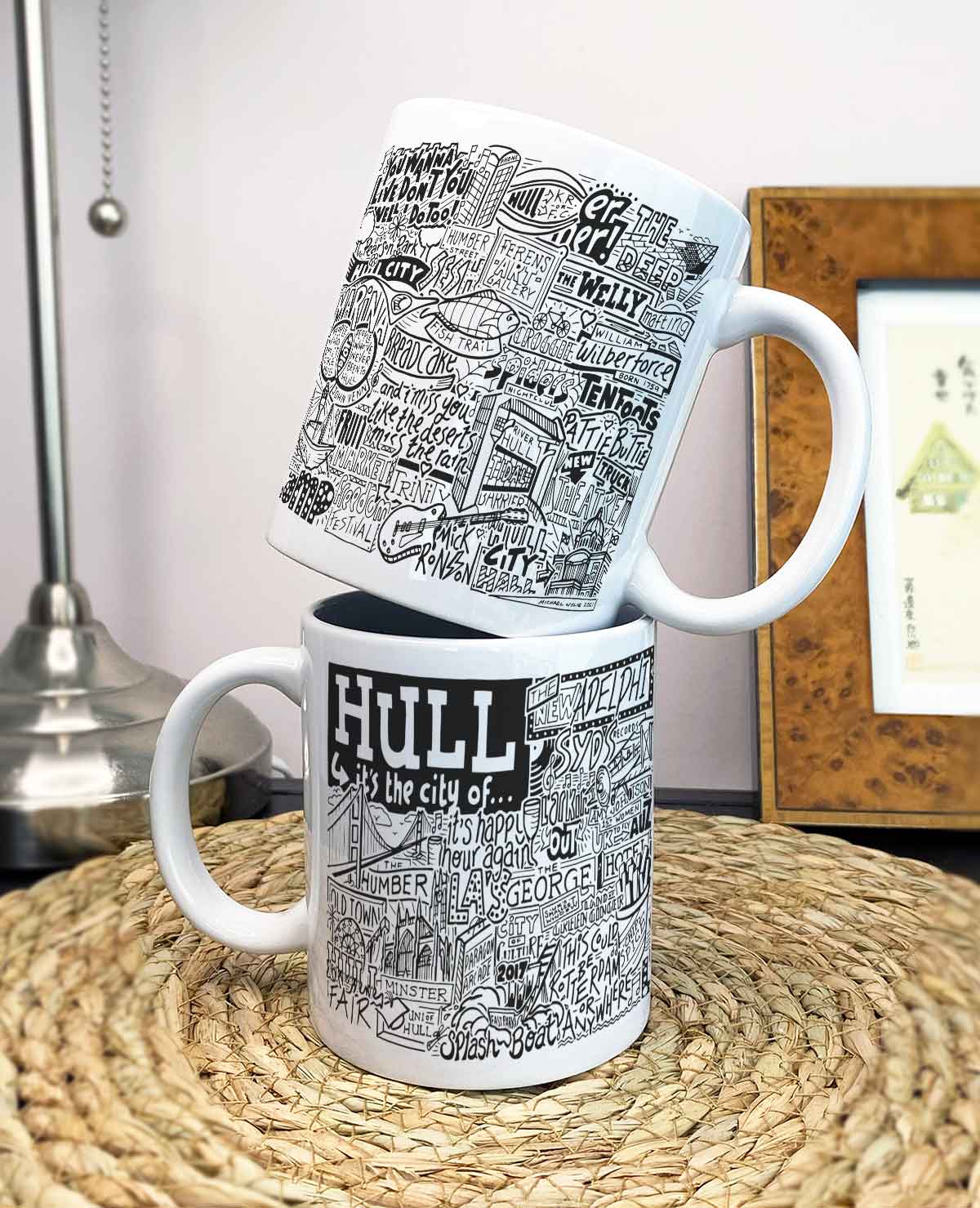 Sketchbook Design – wholesale Coffee mug – Hull Landmarks Illustration Mug1