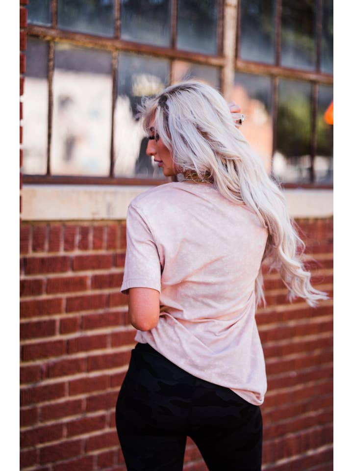 Southern Bliss Co. - Wholesale Screen Printed T-Shirt - Women's - Sinner Saint Bleached Tee2