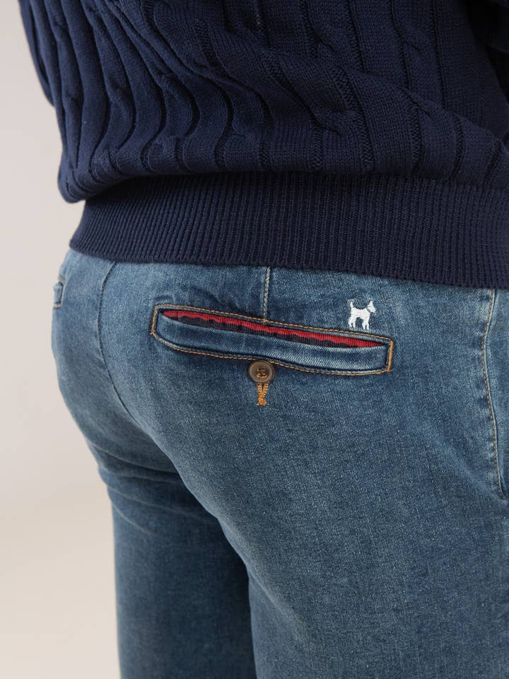 Denim Jogger Pants for wholesale by williot