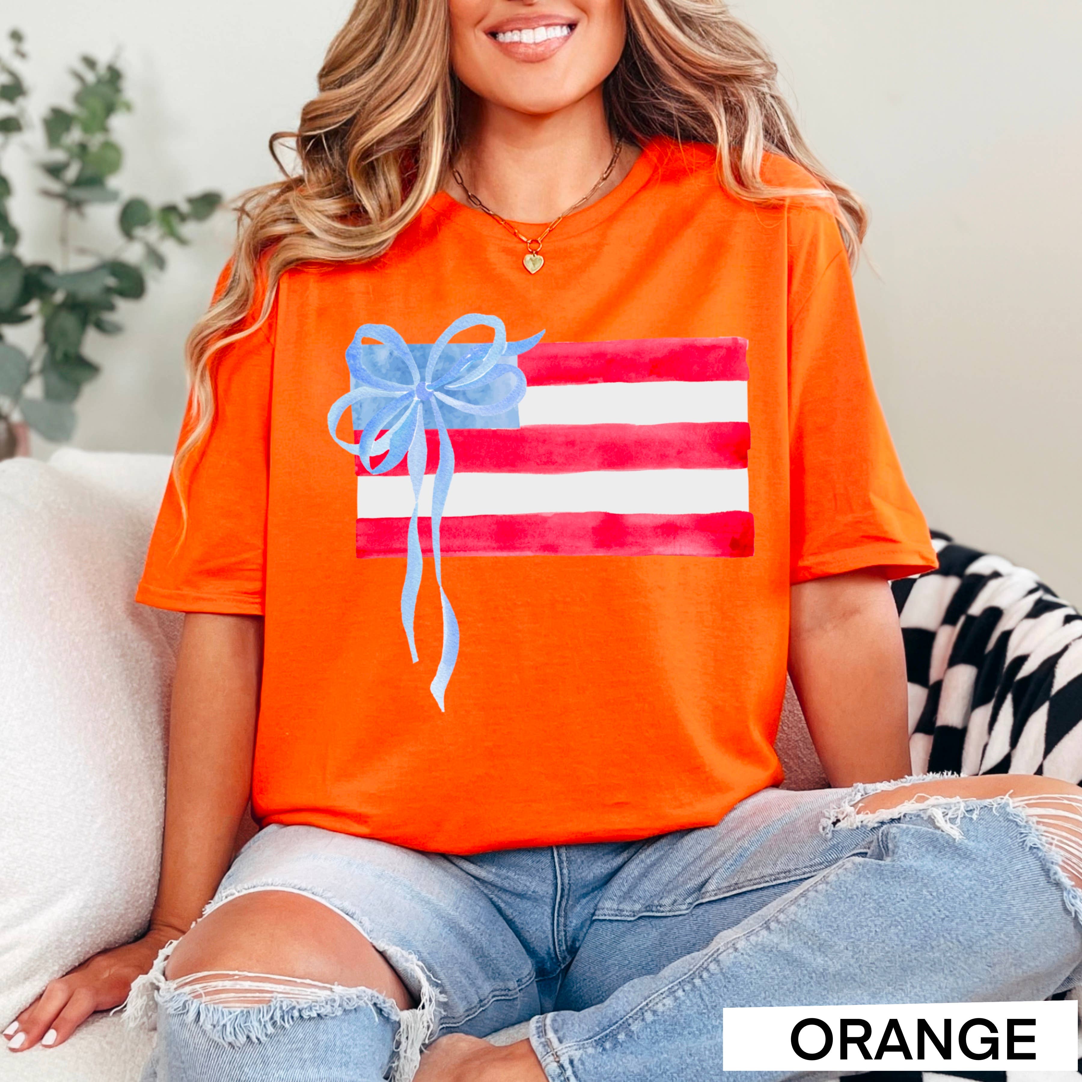 Shoppe SHC – wholesale T-shirt (graphic) – women's – Coquette American Flag | July 4th Graphic Tee | Gildan9
