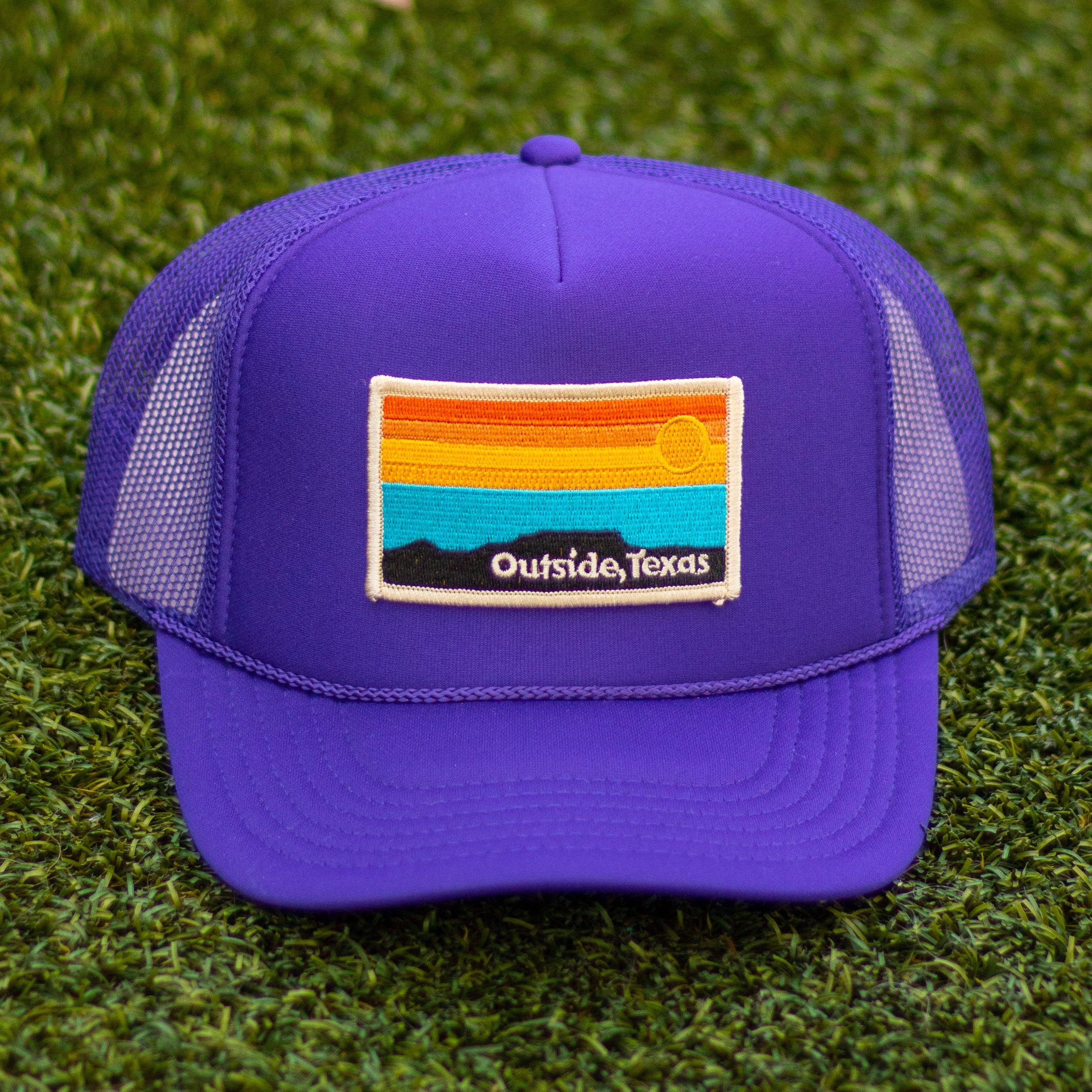 Outside, Texas - Wholesale Trucker Hat - Unisex - OTX Foam Trucker: Horizon Patch10