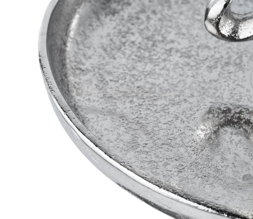 Michael & Philipp Noll e. K. - Wholesale Side Table - Lily cake stand two-tiered silver metal 50 cm4