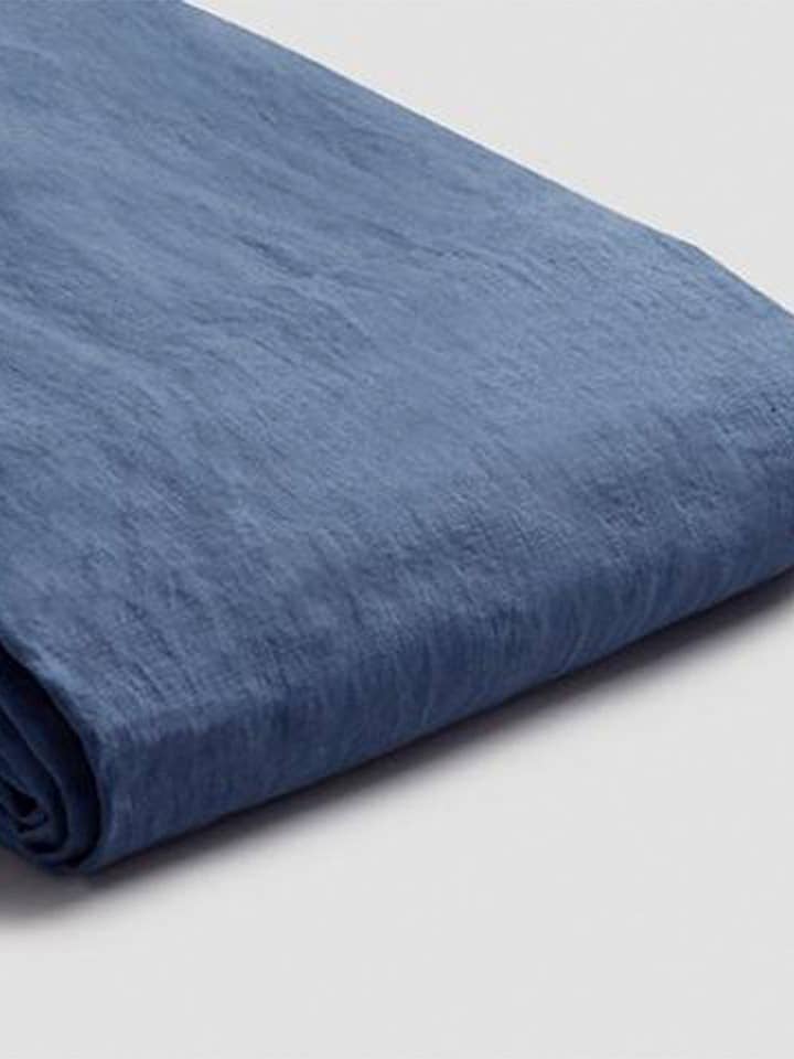 Blueberry Linen Blend Duvet Cover for wholesale by Piglet in Bed USA