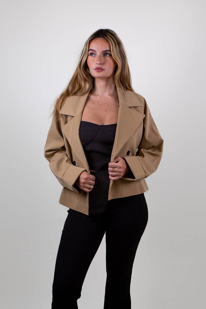 KZELL PARIS - Wholesale Trench Coat - Women's - SHORT TRENCH COAT (8681)7