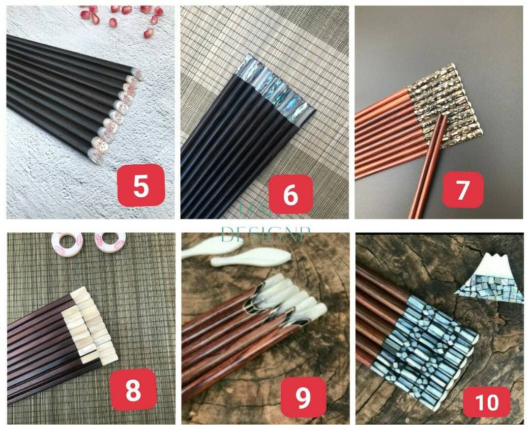 Hala Design - Wholesale Chopsticks - 01 Handmade Rosewood Chopstick Pair with Linen Cutlery Case5