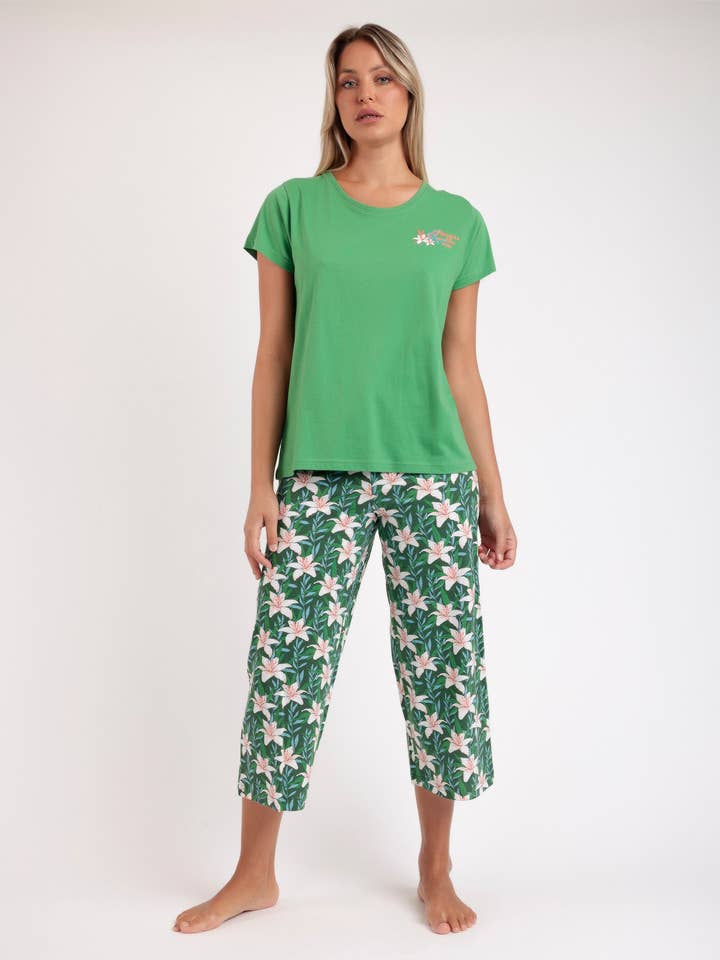 FLOWERS IN THE SUN PALAZZO PYJAMAS for wholesale by ADMAS