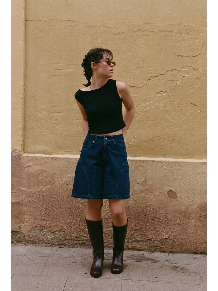 Nénés - Wholesale Shorts - Women's - Isaure Shorts - Blue2