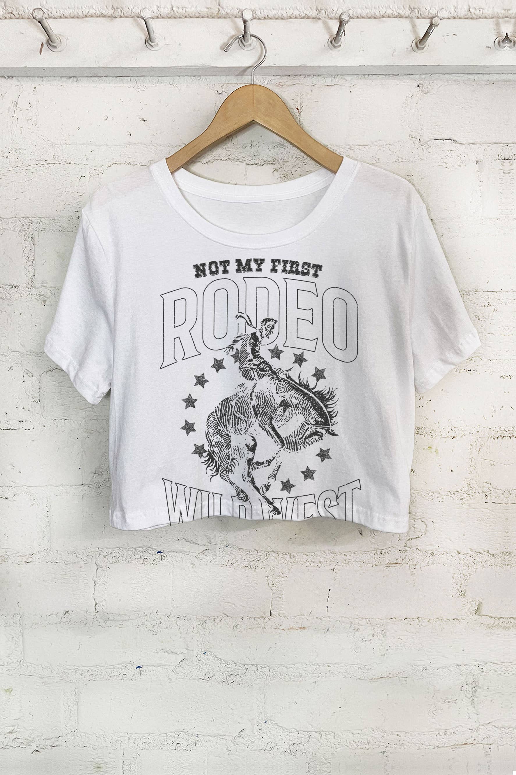 Rustee Clothing - Wholesale Screen Printed T-Shirt - Women's - NOT MY FIRST RODEO2