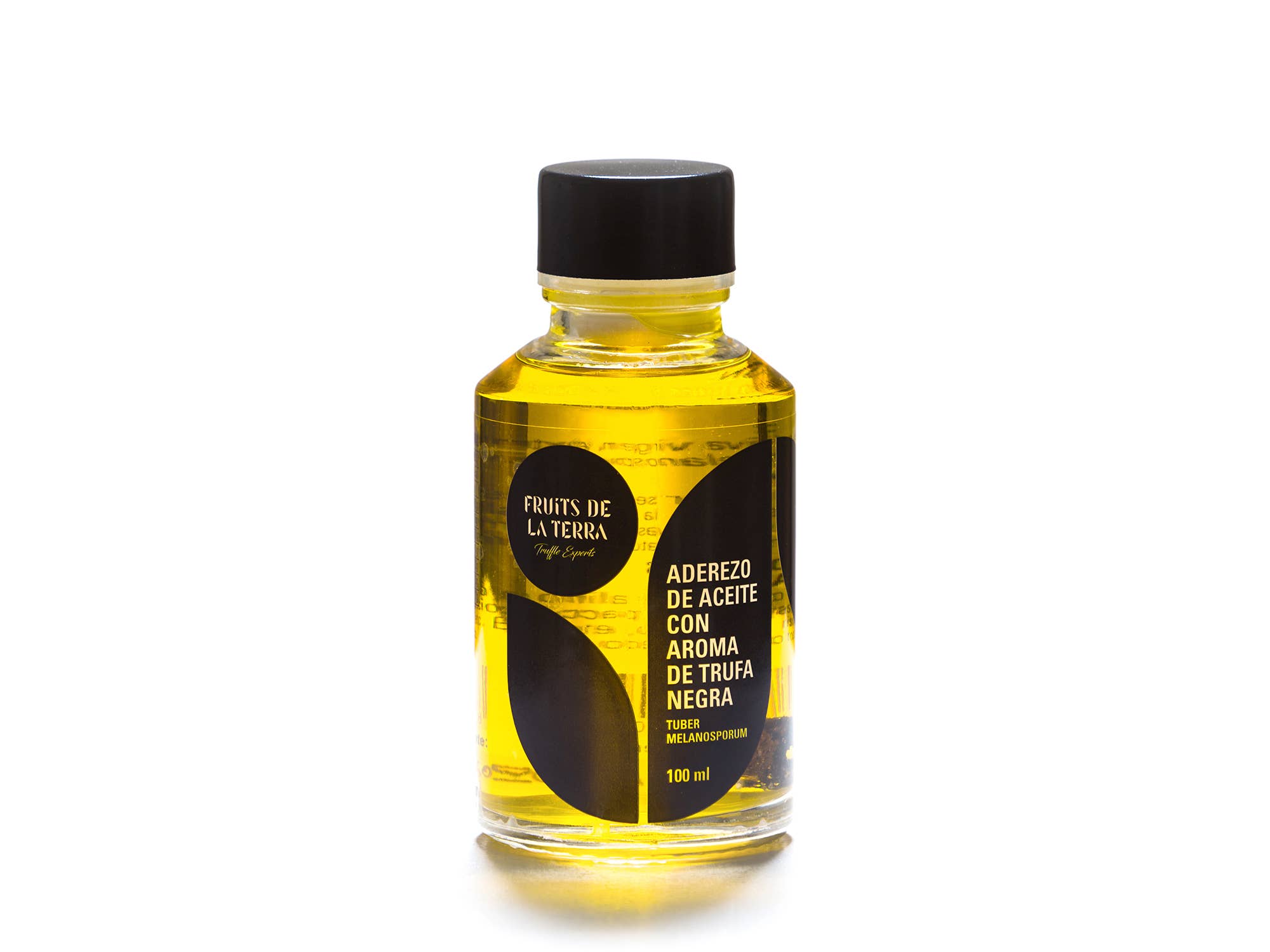fruits de la terra - Wholesale Olive Oil - Olive oil with black truffle aroma. 100ml.