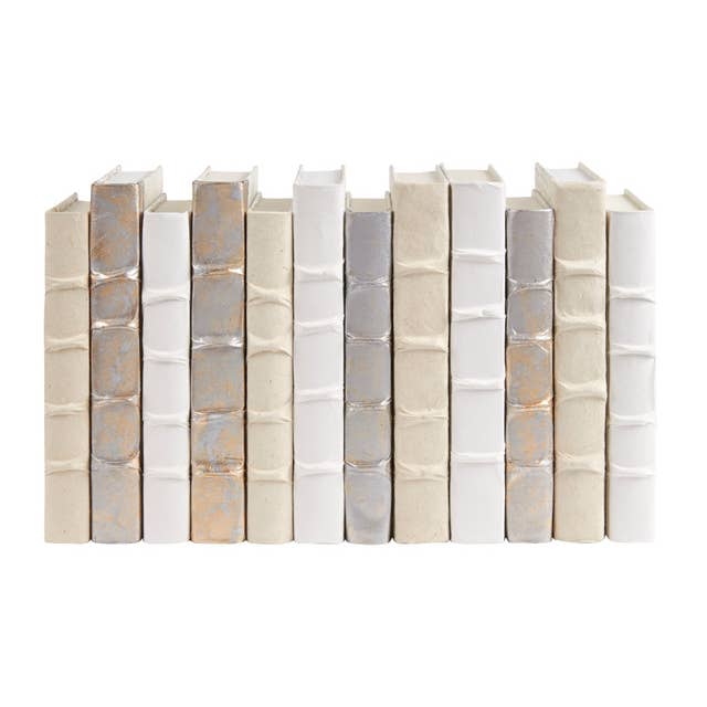 12 Vol. RB Weiß/Creme Gold/Silber Overlay Off-White Umschläge für den Großhandel von E. Lawrence, Ltd.