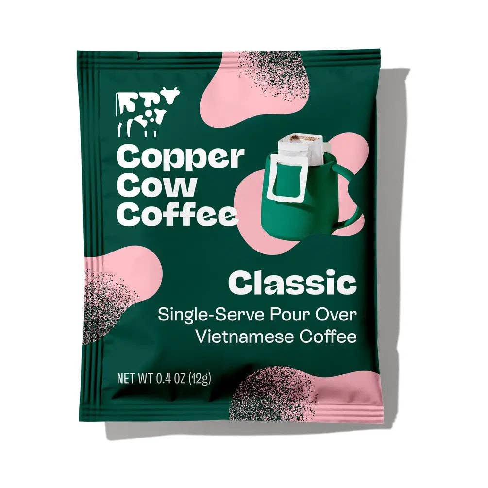 Copper Cow Coffee - Wholesale Gemalen koffie - Koffie - Klassieke Giettray (12st) I 4 Pack Doos1