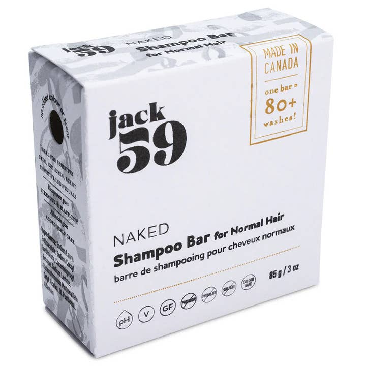 Jack59 | NAKED UNSCENTED Shampoo Bar for wholesale by Abundance Naturally Ltd.