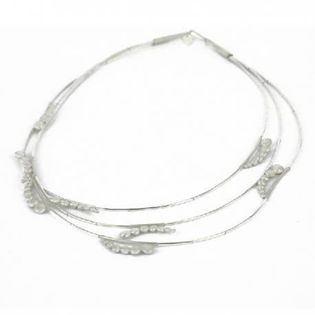 Dreifach-Choker silbernes Design für den Großhandel von Korczynski Design Jewellery