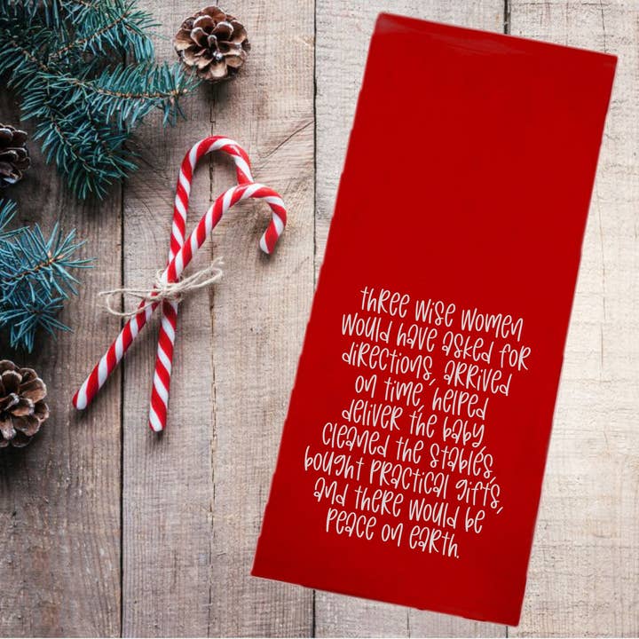 'Three Wise Women' handgemaakte kersttheedoek Home Decor voor wholesale door by BellaBlue
