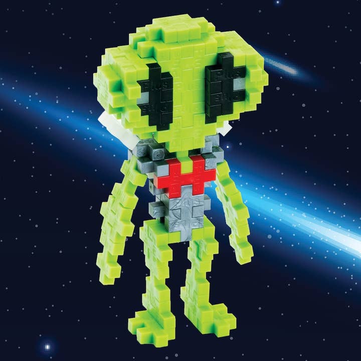 Plus-Plus USA - Wholesale Build-a-Toy - Kids - Tube - Alien