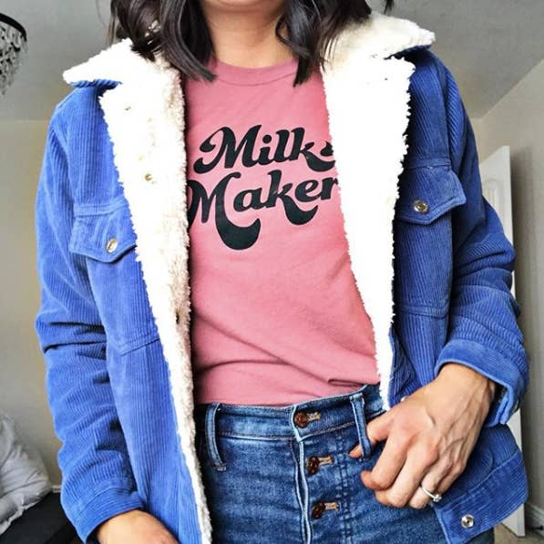 The Little Milk Bar - Wholesale Screen printed t-shirt – Women′s - Milk Maker Tee14