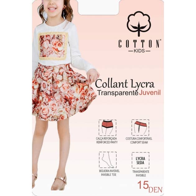 Cotton Socks - Wholesale T-Shirt - Kids - BOX WITH 12 LYCRA TIGHTS 15 DEN TRANSPARENT YOUTH0